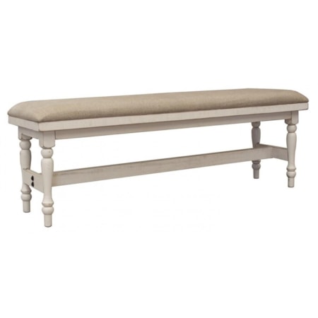 Breakfast Bench with Turned Legs